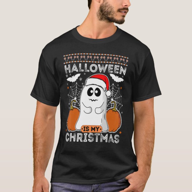 Halloween Is My Christmas   Xmas In The Fall Quote T-Shirt (Front)
