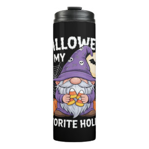 Halloween Is My Favorite Holiday Pumpkin Candy Cor Thermal Tumbler