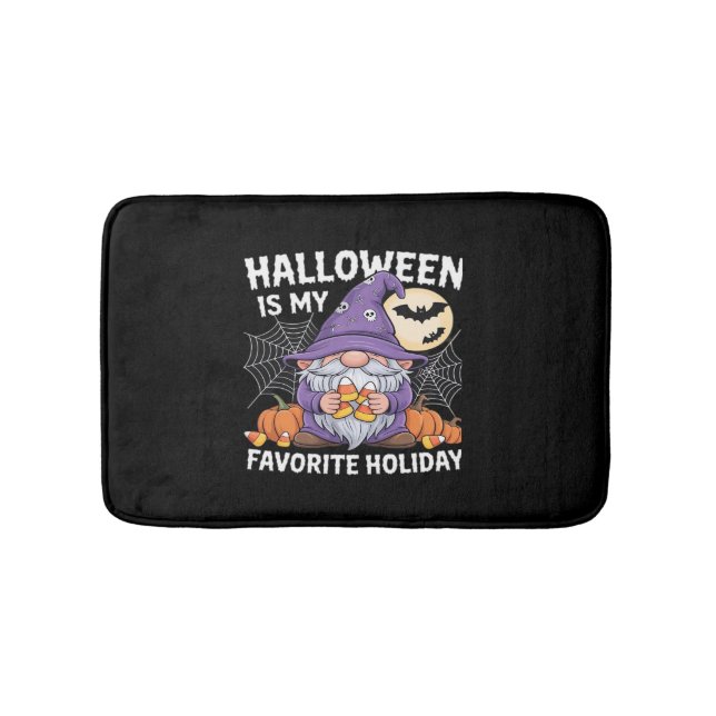 Halloween Is My Favourite Holiday Pumpkin Candy Co Bath Mat (Front)