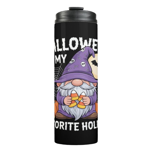 Halloween Is My Favourite Holiday Pumpkin Candy Co Thermal Tumbler (Front)