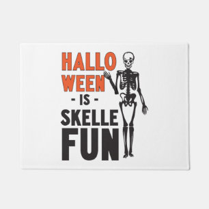 Halloween is Skellefun Doormat