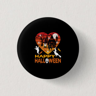 Halloween It Haunted Me Day And Night 3 Cm Round Badge