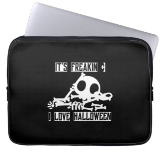Halloween It Is Freakin I Love Halloween Laptop Sleeve