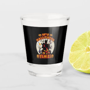 Halloween It Is Halloween Time Birthday Shot Glass