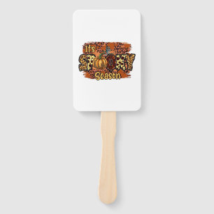 Halloween It Is Spooky Season Birthday Hand Fan