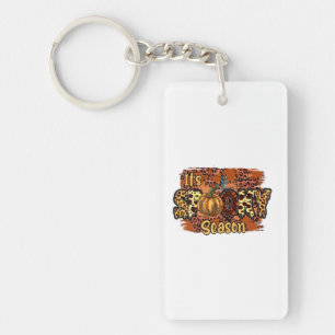 Halloween It Is Spooky Season Birthday Key Ring