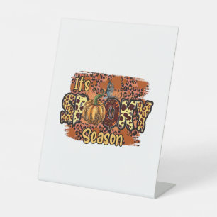 Halloween It Is Spooky Season Birthday Pedestal Sign