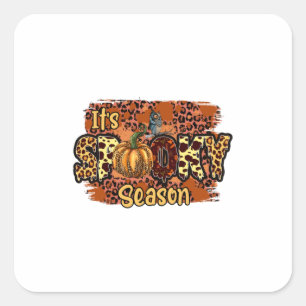 Halloween It Is Spooky Season Birthday Square Sticker