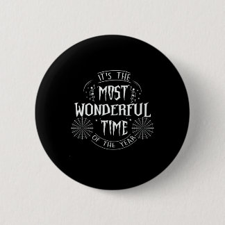 Halloween It Is The Most Wonderful Time Birthday 6 Cm Round Badge