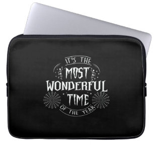Halloween It Is The Most Wonderful Time Birthday Laptop Sleeve