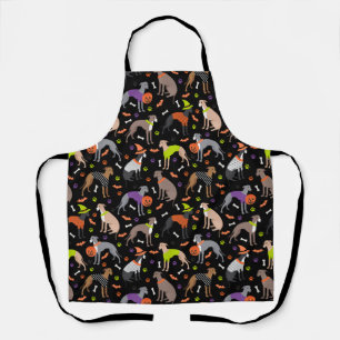 Halloween Italian Greyhound Apron