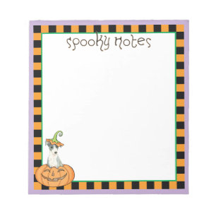 Halloween Italian Greyhound Notepad