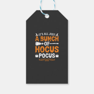 Halloween Its All Just Hocus Pocus Witch Gift Tags