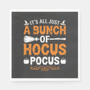 Halloween Its All Just Hocus Pocus Witch Napkin