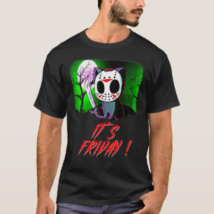 Halloween its Friday Halloween cat T-Shirt