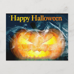 Halloween Jack-0-lantern Postcard
