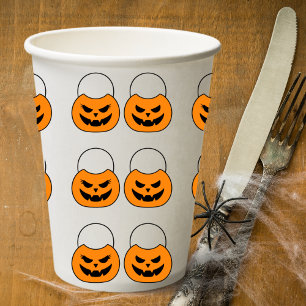 Halloween Jack and Jill O-Lantern  Paper Cups