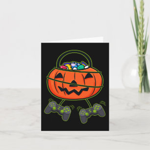 Halloween Jack O Lantern Candy Basket Controllers Card