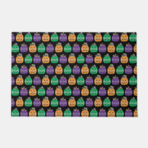 Halloween Jack O Lantern Candy Pail Doormat