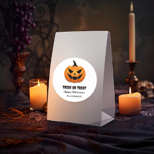 Halloween Jack-o’-Lantern –  Classic Round Sticker