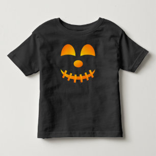 Halloween Jack-o'-lantern Cute Face Toddler T-Shirt