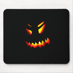 Halloween Jack-O-Lantern Face Mousepad