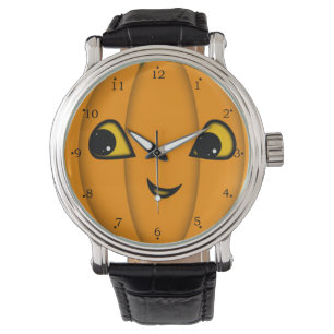 Halloween Jack-o-Lantern Face Watch