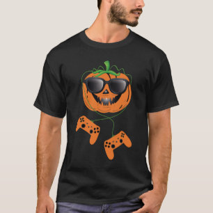 "Halloween Jack-O-Lantern Gamer T-Shirt – 