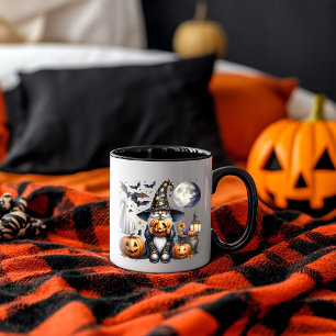 Halloween Jack-o'-lantern Gnome Mug