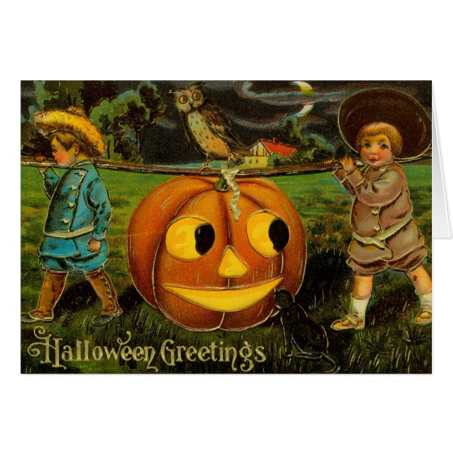 Halloween Jack-o-Lantern Harvest Night by Kids   (Front Horizontal)