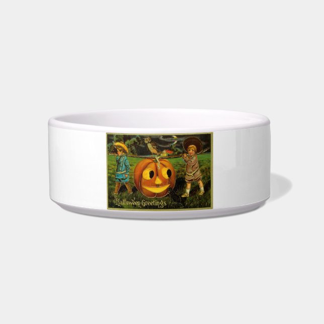 Halloween Jack-o-Lantern Harvest Night by Kids   Bowl (Front)