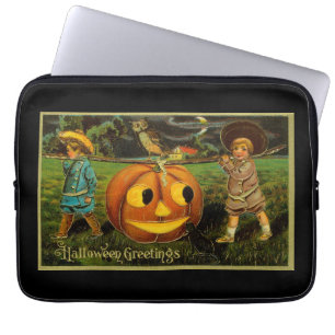 Halloween Jack-o-Lantern Harvest Night by Kids Laptop Sleeve