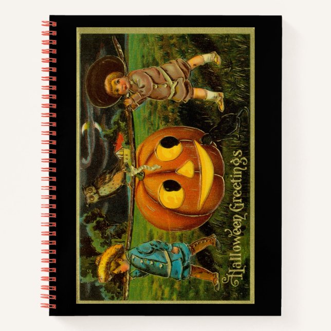 Halloween Jack-o-Lantern Harvest Night by Kids   Notebook (Front)