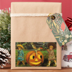 Halloween Jack-o-Lantern Harvest Night by Kids   Rectangular Sticker