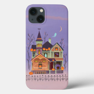 Halloween Jack-o'-lantern Haunted House iPhone 13 Case