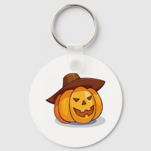 Halloween Jack-O-Lantern Keychain