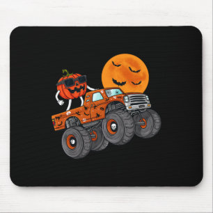 Halloween Jack O Lantern Monster Truck Toddler Boy Mouse Mat