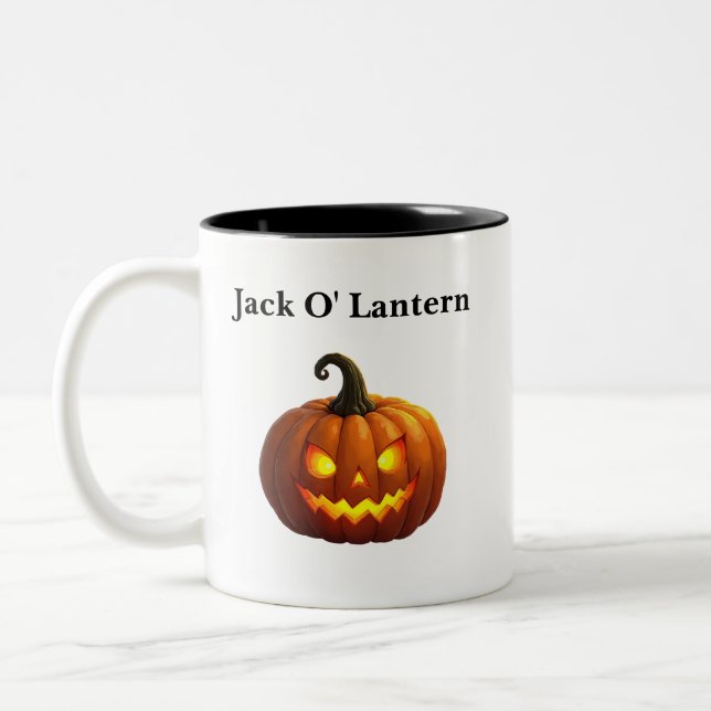 Halloween Jack O' Lantern  Mug (Left)