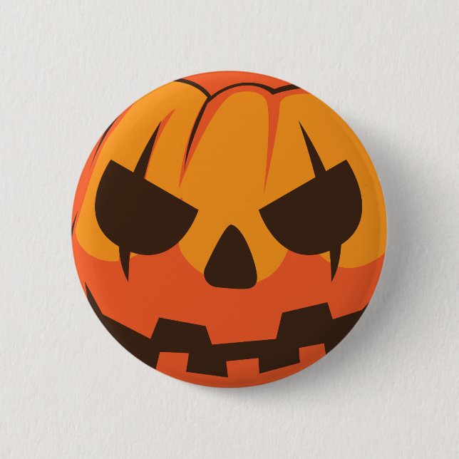 Halloween Jack o Lantern Pumpkin 6 Cm Round Badge (Front)