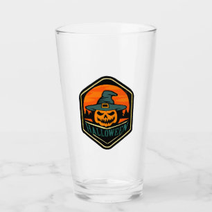 Halloween Jack O Lantern Pumpkin Pub Pint Glass 