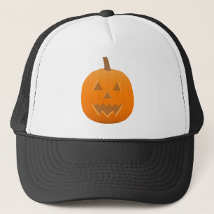 Halloween: Jack-O-Lantern: Pumpkin: Trucker Hat