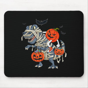 Halloween Jack O Lantern Riding T Rex Boys Girls K Mouse Mat