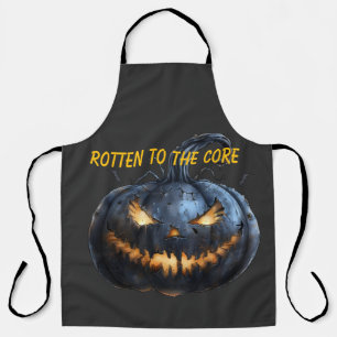 Halloween Jack O Lantern Rotten To The Core Apron