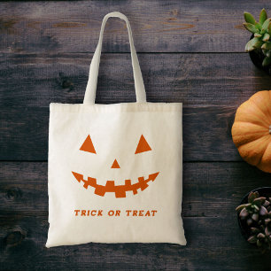 Halloween Jack O Lantern Silhouette Tote Bag