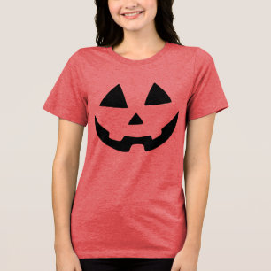 Halloween Jack-O-Lantern  Tri-Blend Shirt