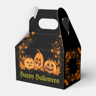 Halloween Jack-O-Lantern Trio Favour Box