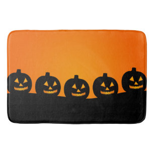 Halloween Jack-O-Lanterns Bath Mat