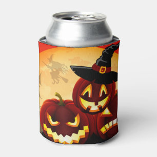 Halloween Jack-o-lanterns Can Cooler