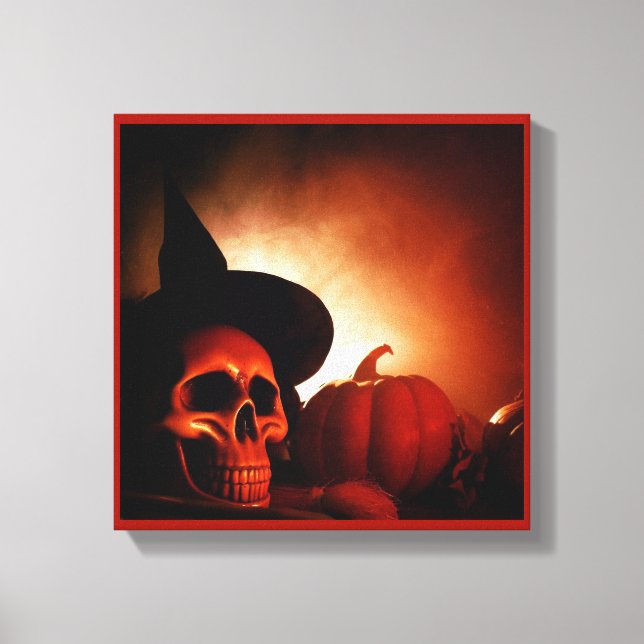 Halloween - Jack-O-Lanterns Stretched Canvas Print (Front)