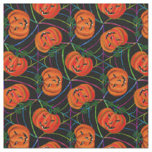 Halloween Jack o'lantern Cobwebs Pattern Pumpkins